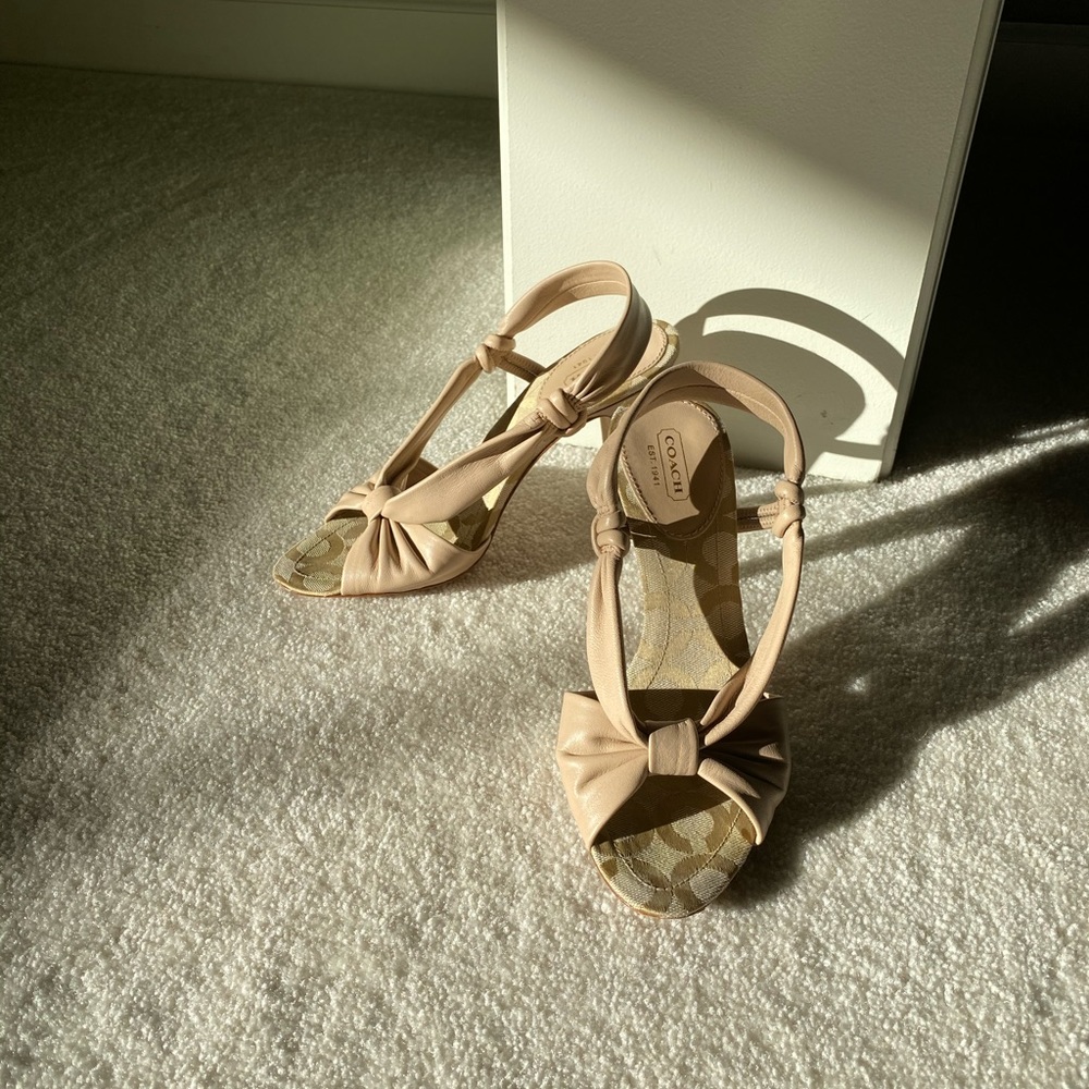 Coach heeled sandals